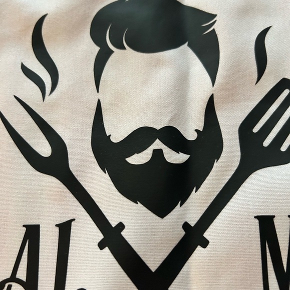 While Apron - real men play with fire- man cave- Father’s Day- Christmas - Picture 2 of 6